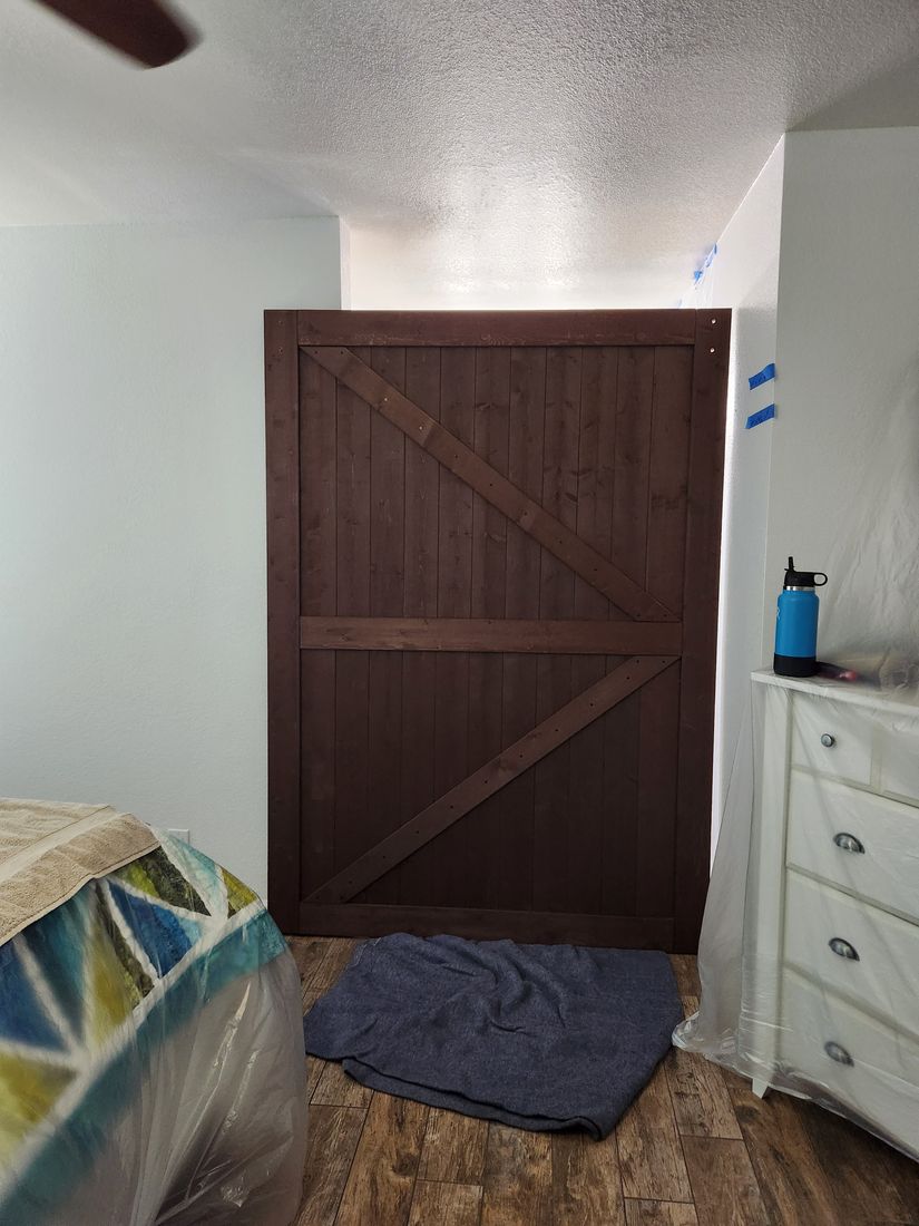Barn door built and installed by Ready & Abel LLC