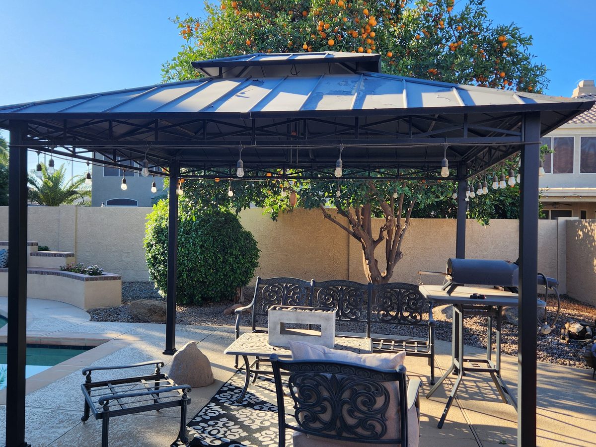Gazebo installed by Ready & Abel LLC