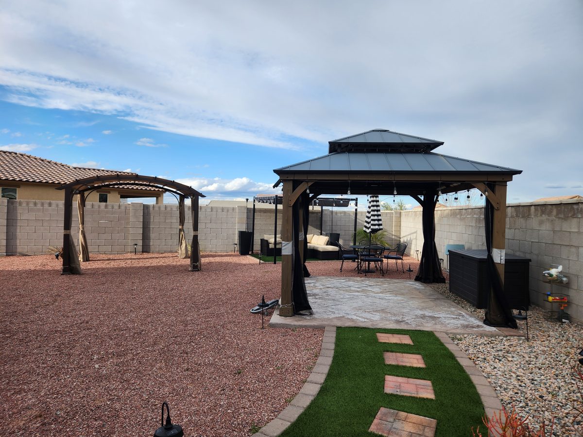 Gazebo installed by Ready & Abel LLC