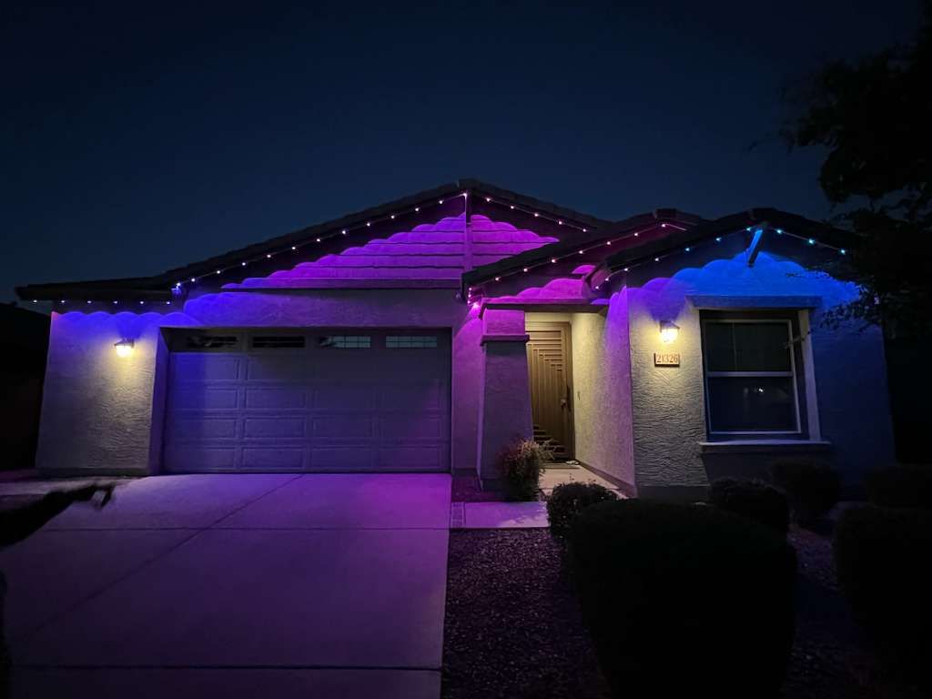 Outdoor accent lighting installed by Ready & Abel LLC
