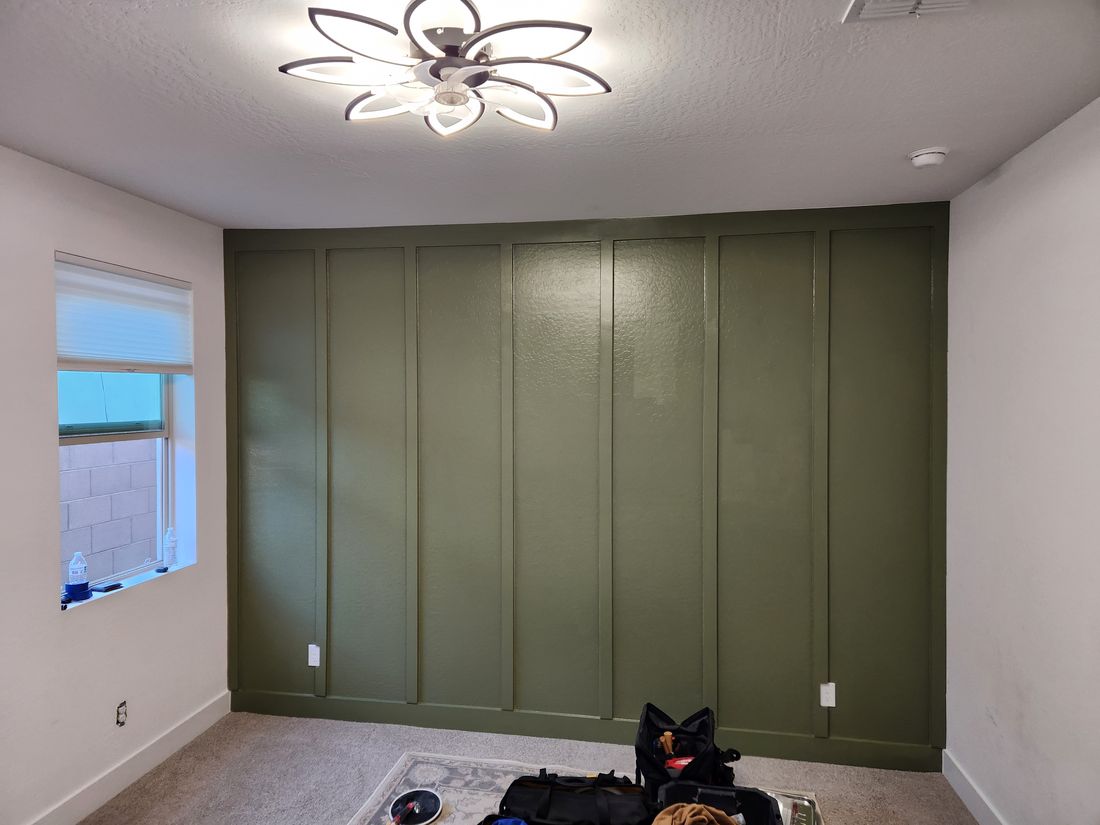 Accent wall painted by Ready & Abel LLC