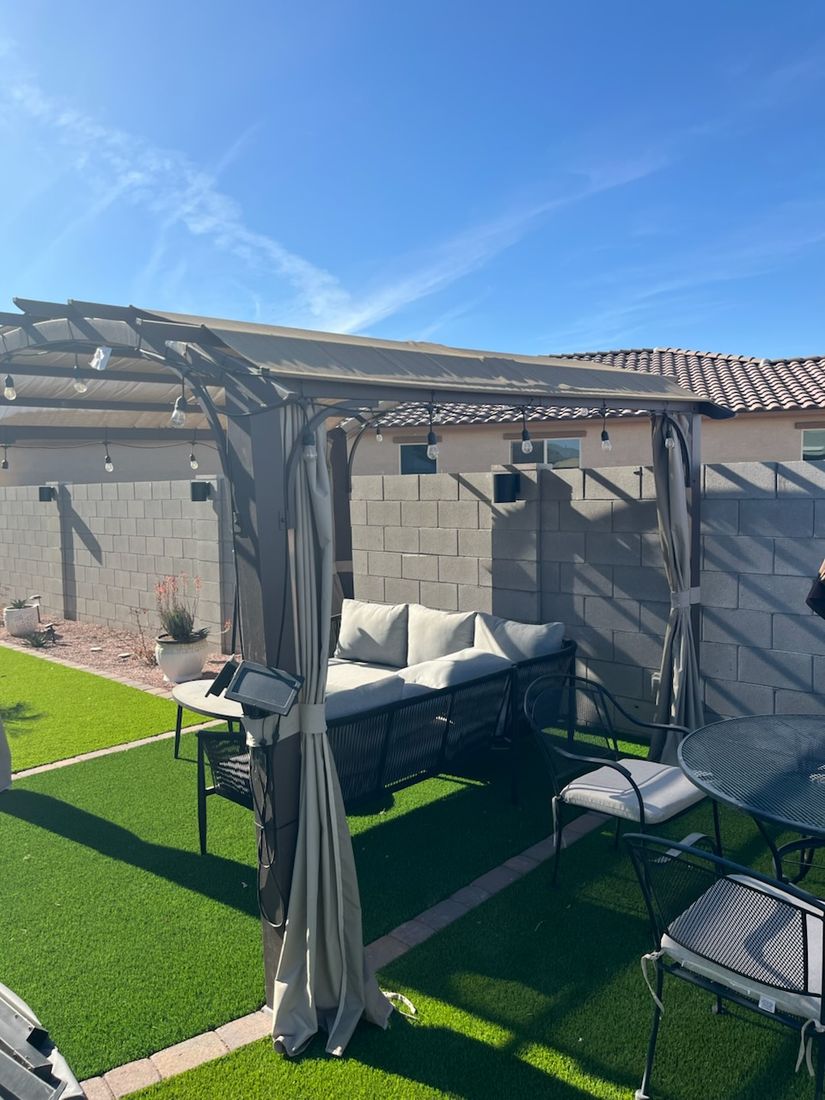 Pergola installed by Ready & Abel LLC