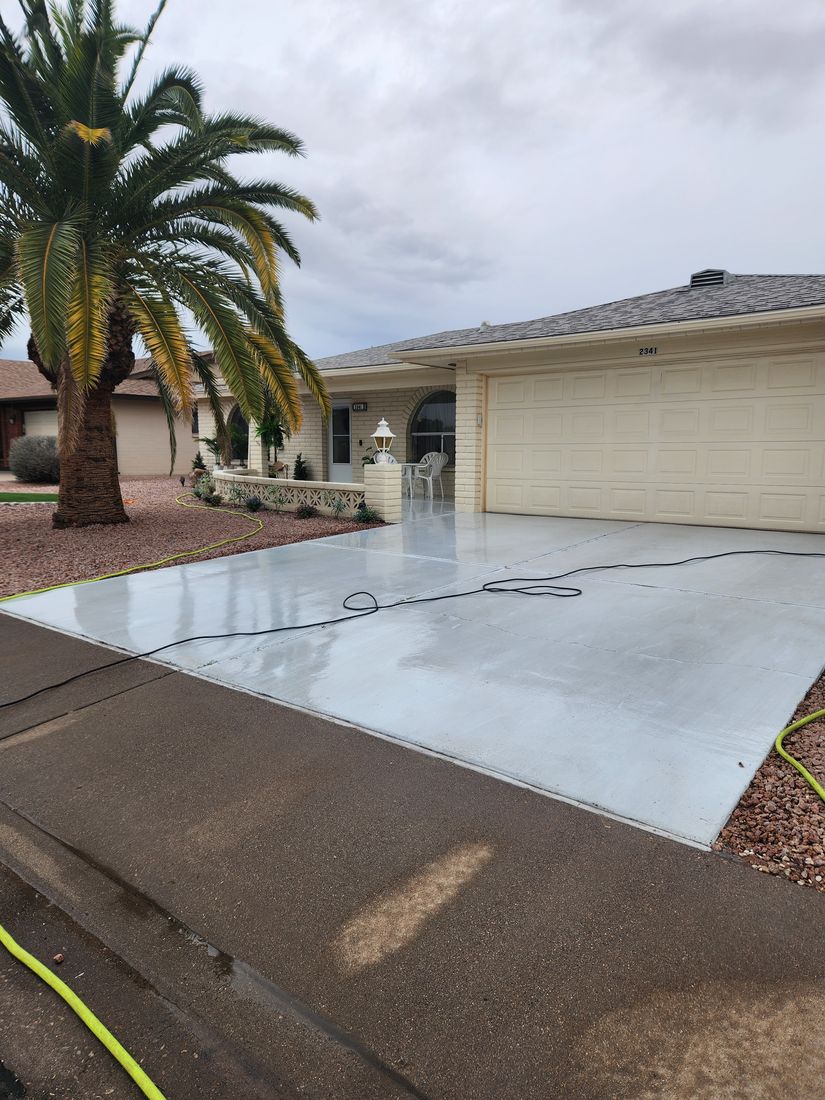Driveway power washing by Ready & Abel LLC